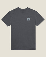 Core tee in Dark Heather, product view