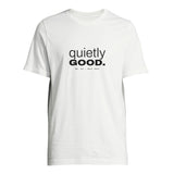 Quietly Good tee in White, product view