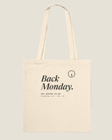 Back Monday tote in Natural, product view