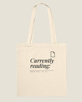 Currently Reading tote in Natural, product view
