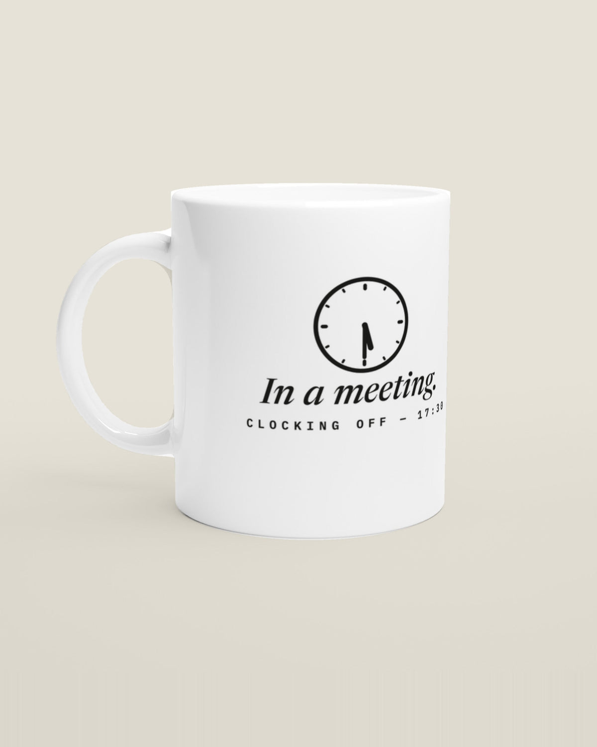In a Meeting mug, product view