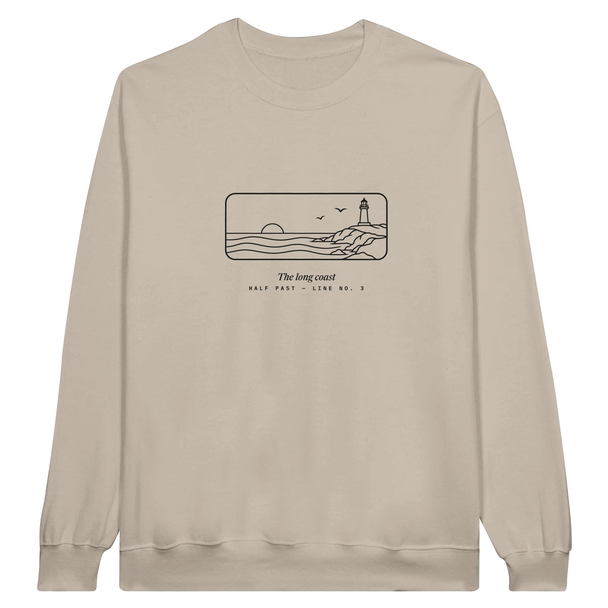 Coastline sweatshirt in Sand, product view