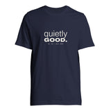 Quietly Good tee in Navy, product view