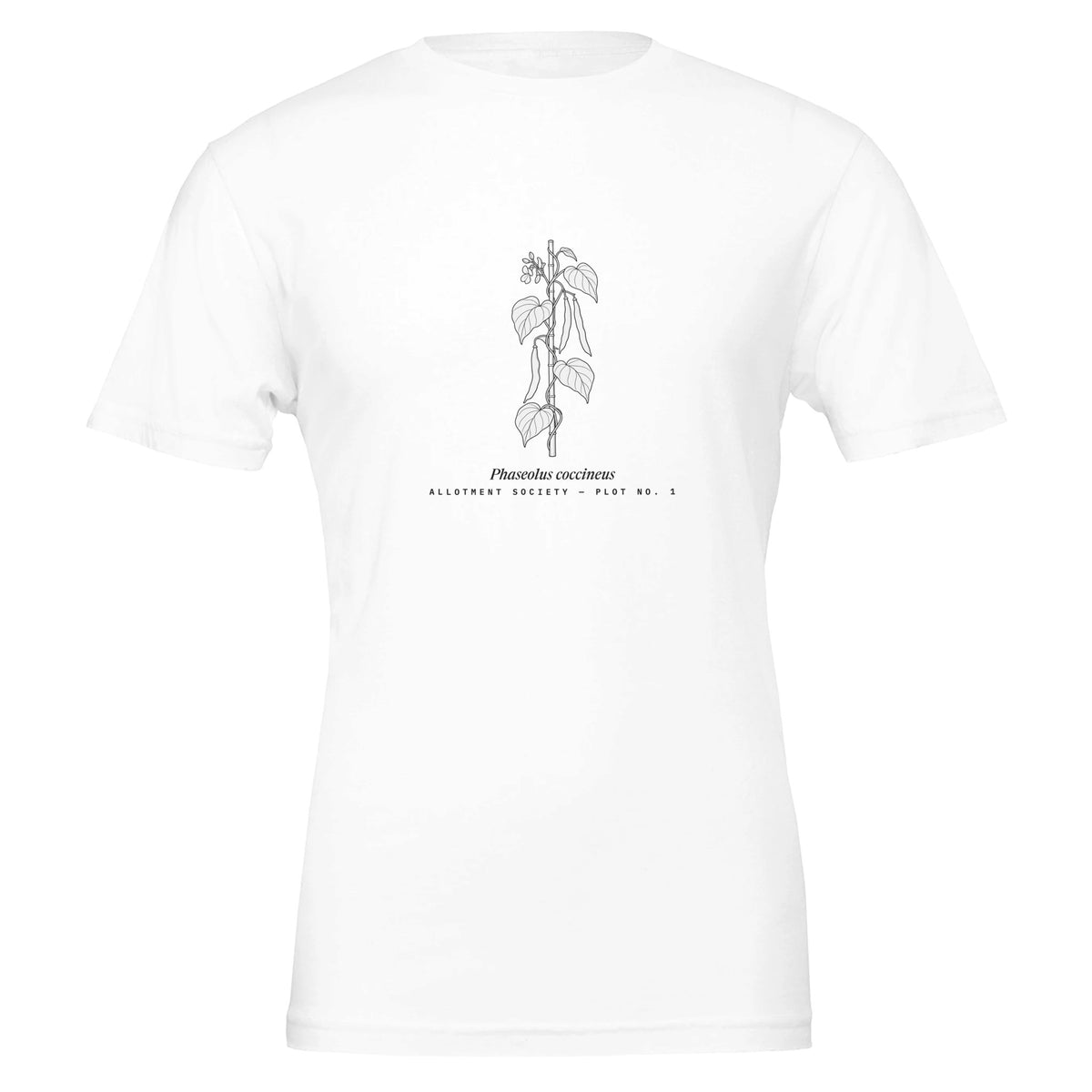 Runner Beans tee in White, product view