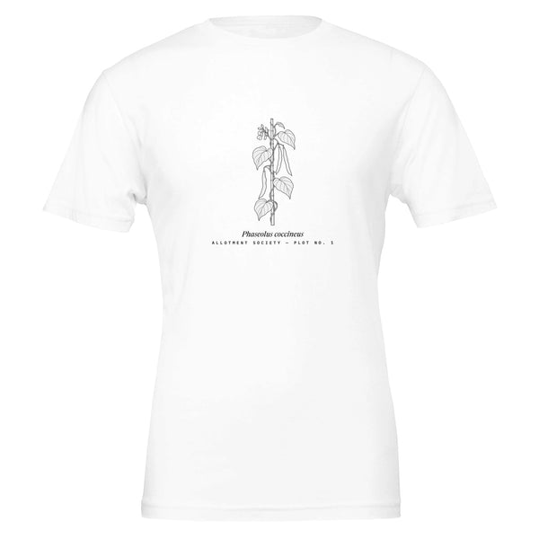 Runner Beans tee in White, product view