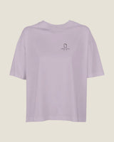Margin Notes oversized tee in Lilac, product view