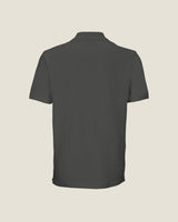 Core polo in Grey Melange, back view