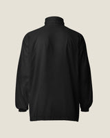 Core windbreaker in Black, back view