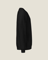 Core crew sweatshirt in Black, right side view