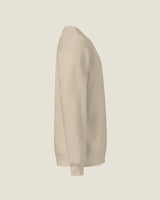 Core crew sweatshirt in Desert Dust, right side view