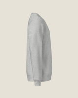 Core crew sweatshirt in Heather Grey, right side view