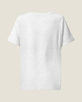 Annotated tee in Cool Heather Grey, back