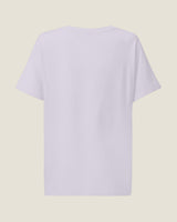 Annotated tee in Lavender, back